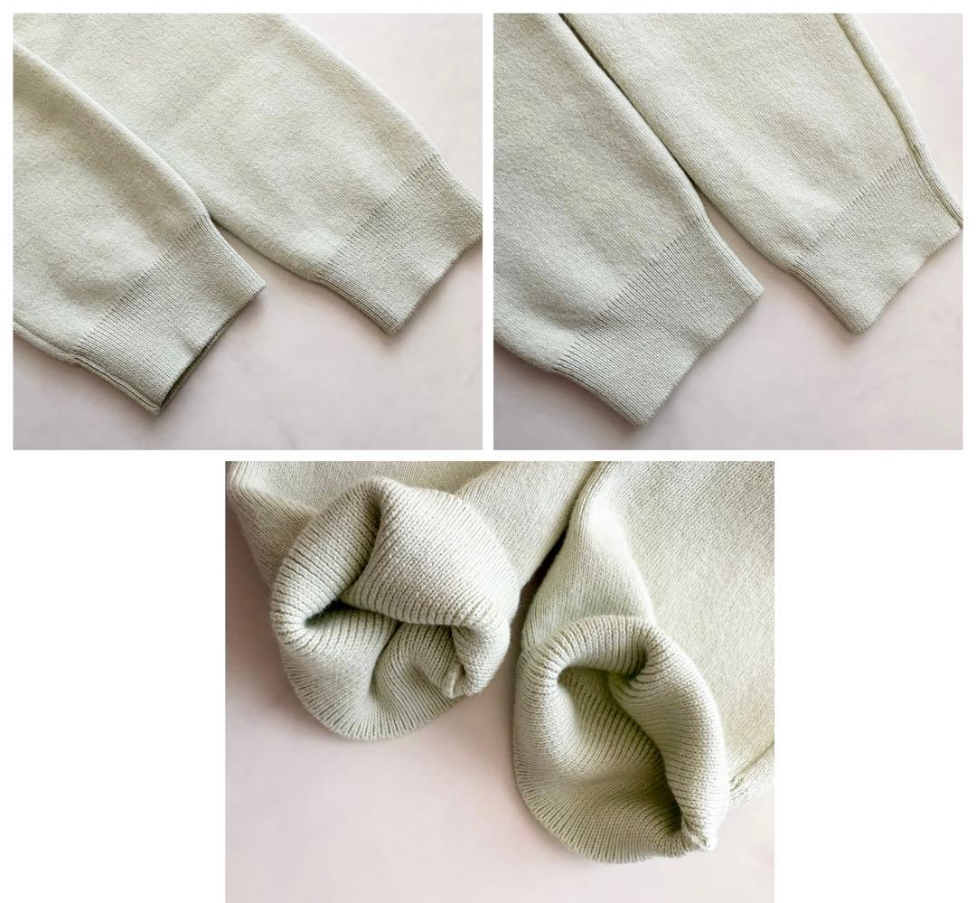 CABaN キャバン コットン カシミヤ カーディガン ライトグリーン 極美品
