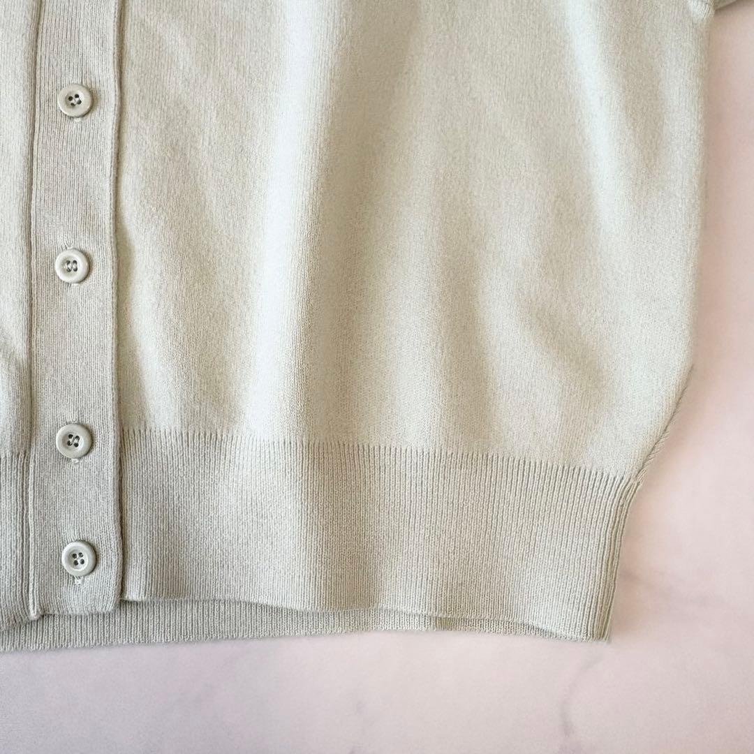 CABaN キャバン コットン カシミヤ カーディガン ライトグリーン 極美品