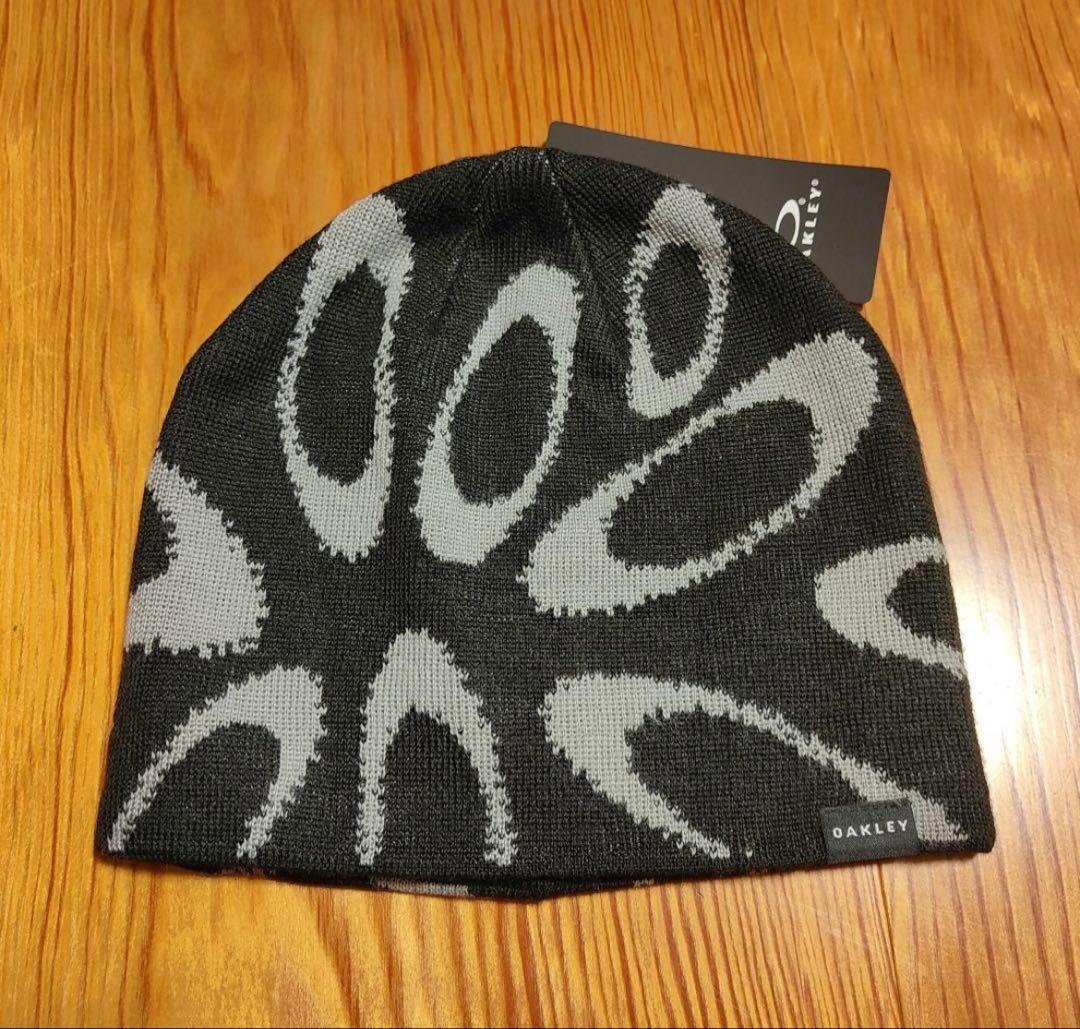 OAKLEY ELLIPSE GRAPHIC BEANIE ブラック/グレー