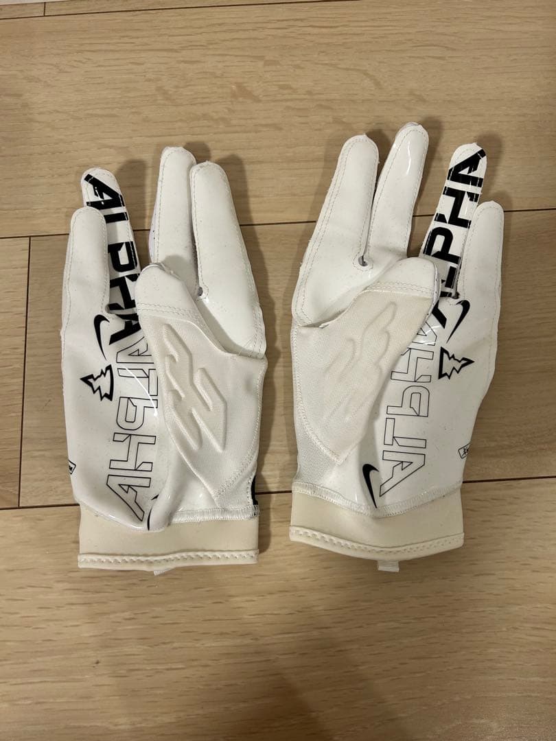アメリカンフットボール　グローブ　ホワイト NIKE XL