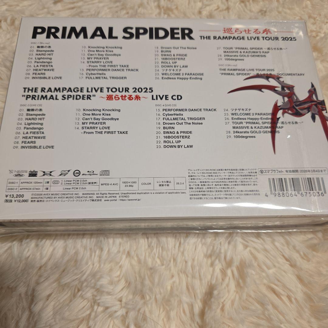その他 PRIMAL SPIDER THE RAMPAGE 2025 BluRay