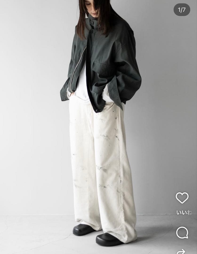 YOKE 26ss Wool Nylon Flight Jacket 3 深緑