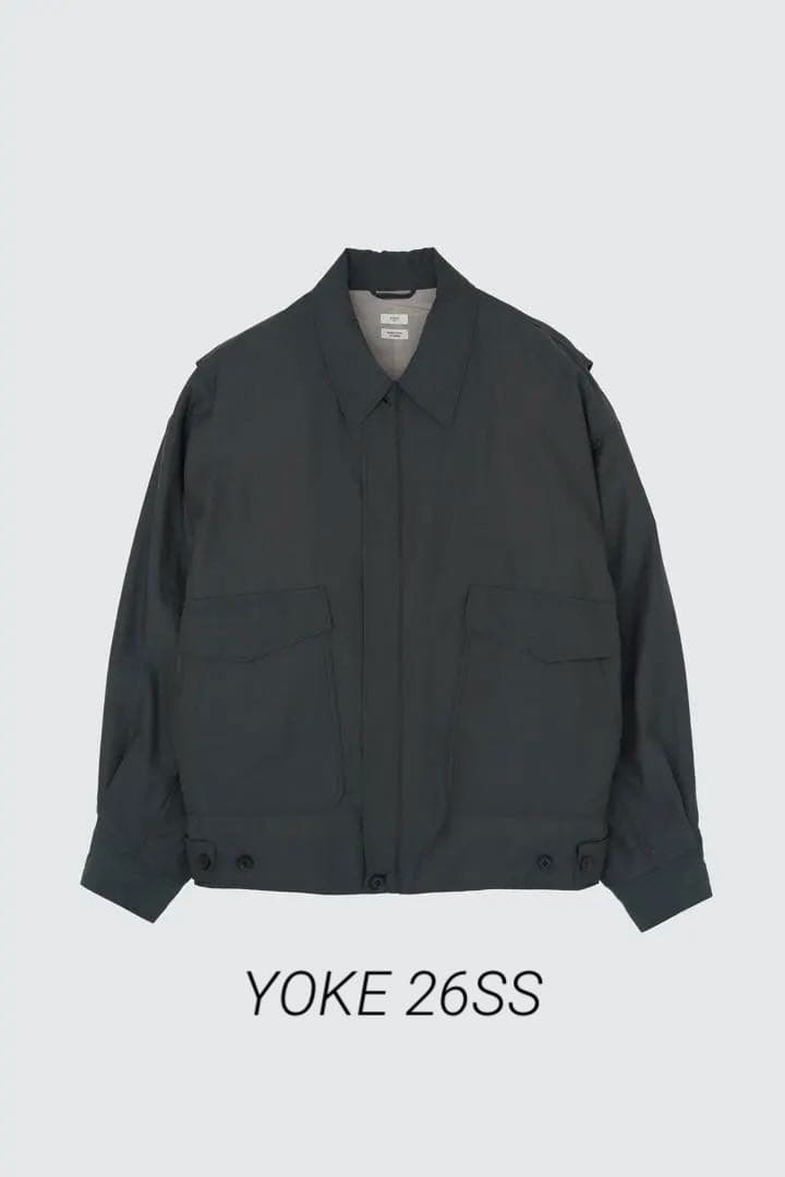 YOKE 26ss Wool Nylon Flight Jacket 3 深緑
