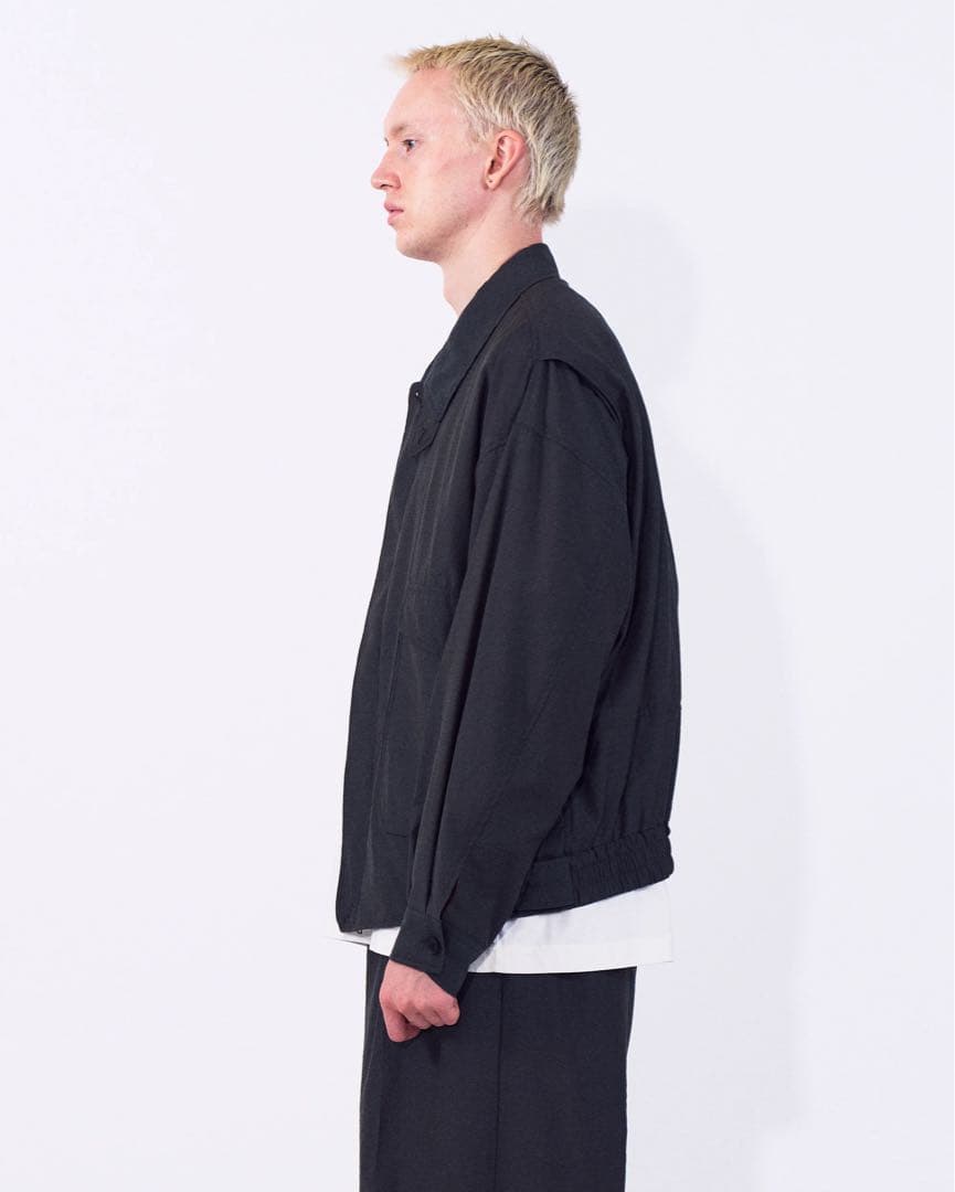 YOKE 26ss Wool Nylon Flight Jacket 3 深緑