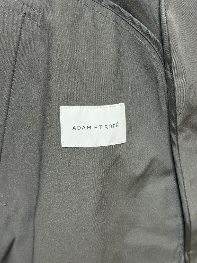 ADAM ET ROPE’フレアミドルトレンチコート　スミクロ / FREE