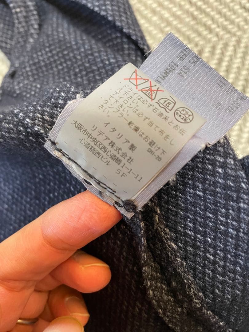 ラルディーニの暖かいウールベスト、ジレ。