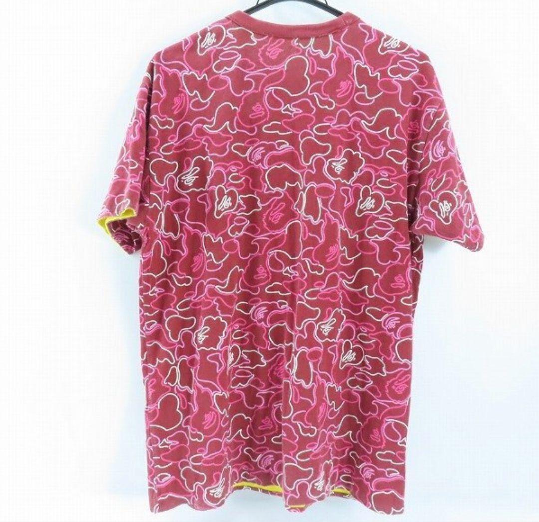 A BATHING APE/ サルカモ/ロゴ リバーシブル Tシャツ