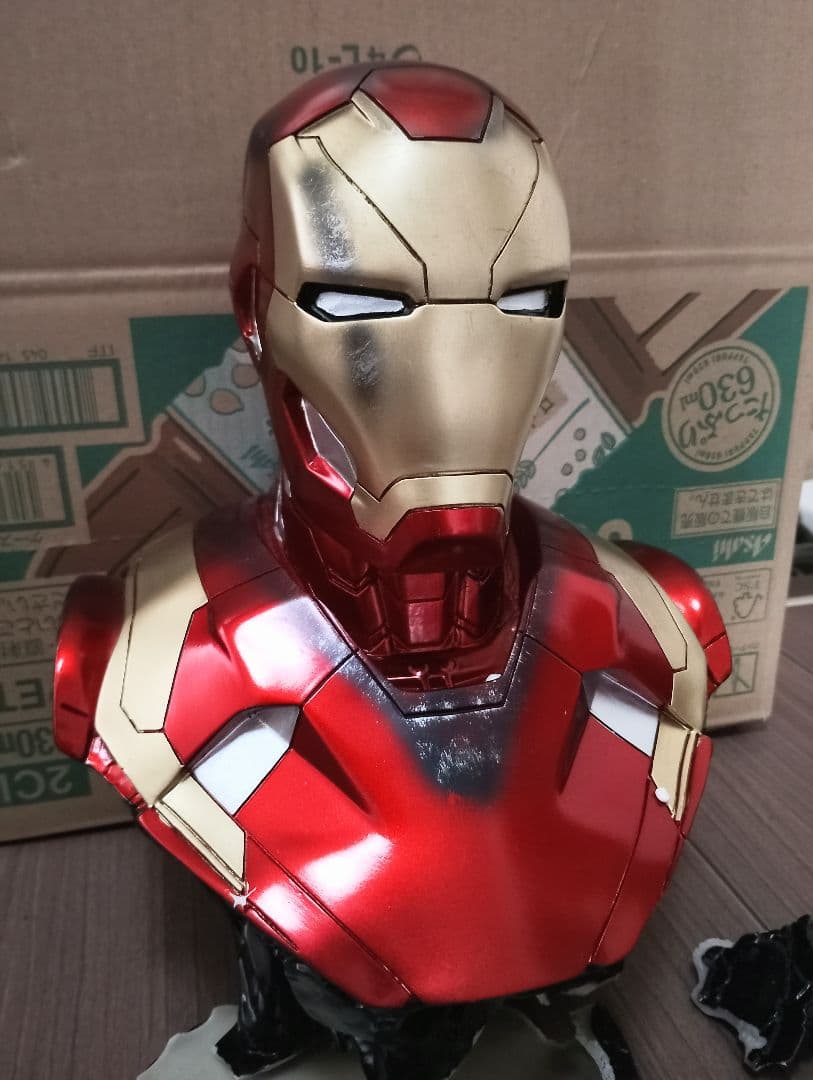 ✭激レア IRONMAN Mk47 バスト フィギュア アイアンマン 破損品