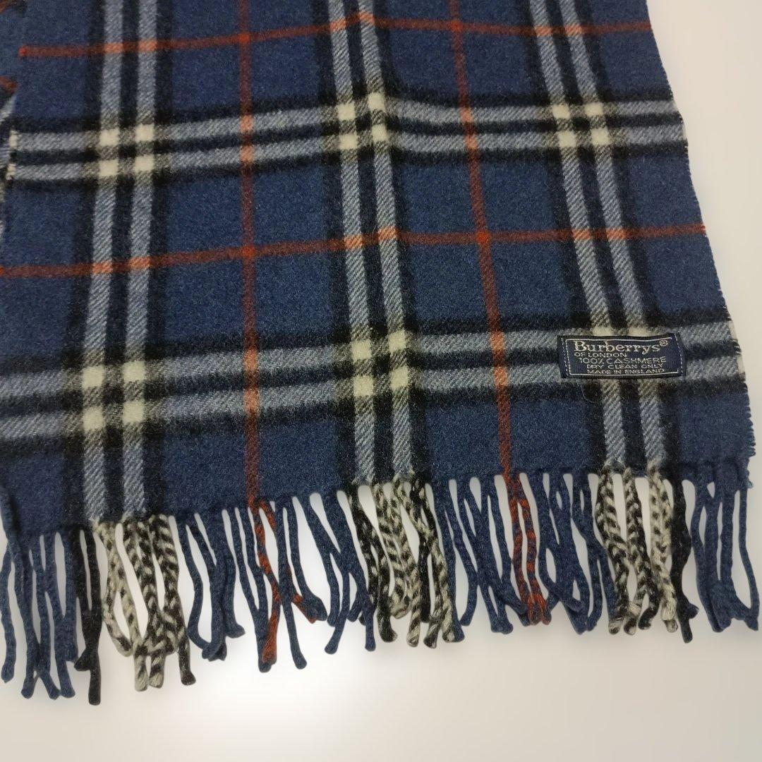 Burberry チェック柄マフラー　100%カシミヤ　イングランド