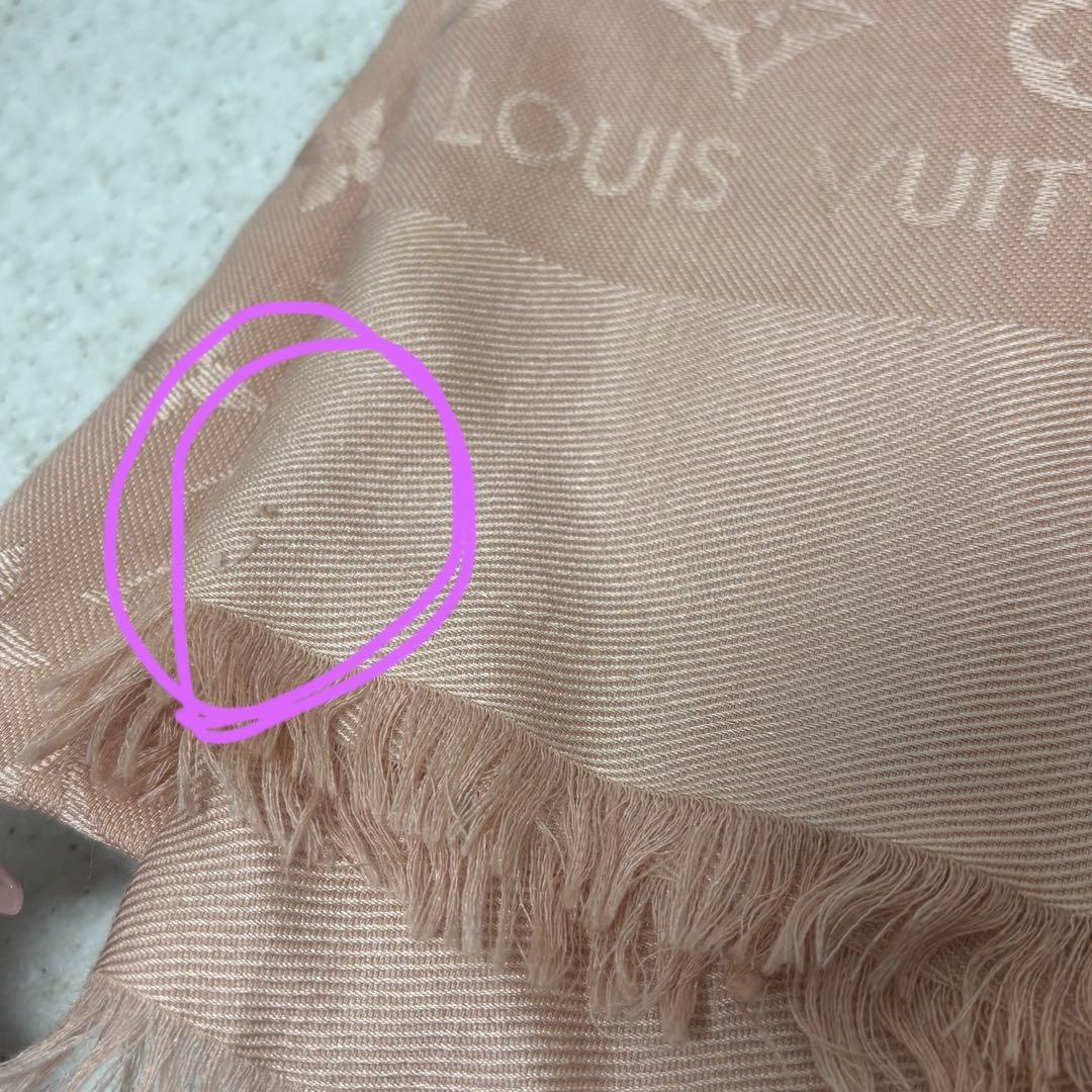 LOUIS VUITTON ストール ピンク