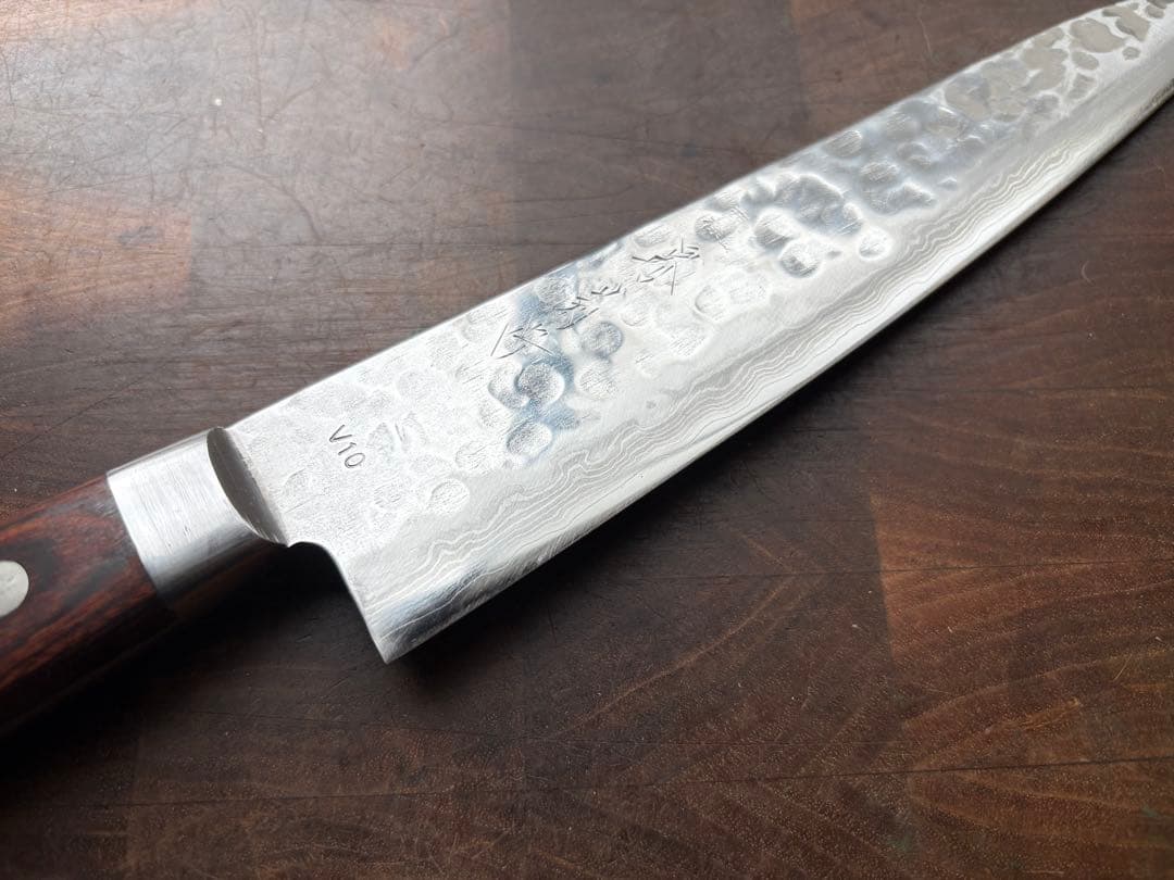 堺菊守　槌目　牛刀　210mm 包丁　ダマスカス VG10 33層 洋包丁