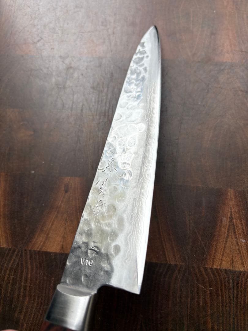 堺菊守　槌目　牛刀　210mm 包丁　ダマスカス VG10 33層 洋包丁