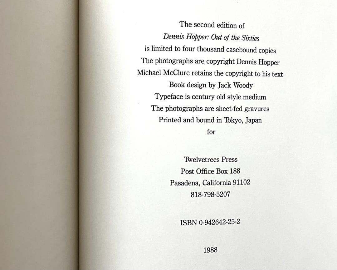 洋書 デニス・ホッパー OUT OF THE SIXTIES 写真集 インテリア