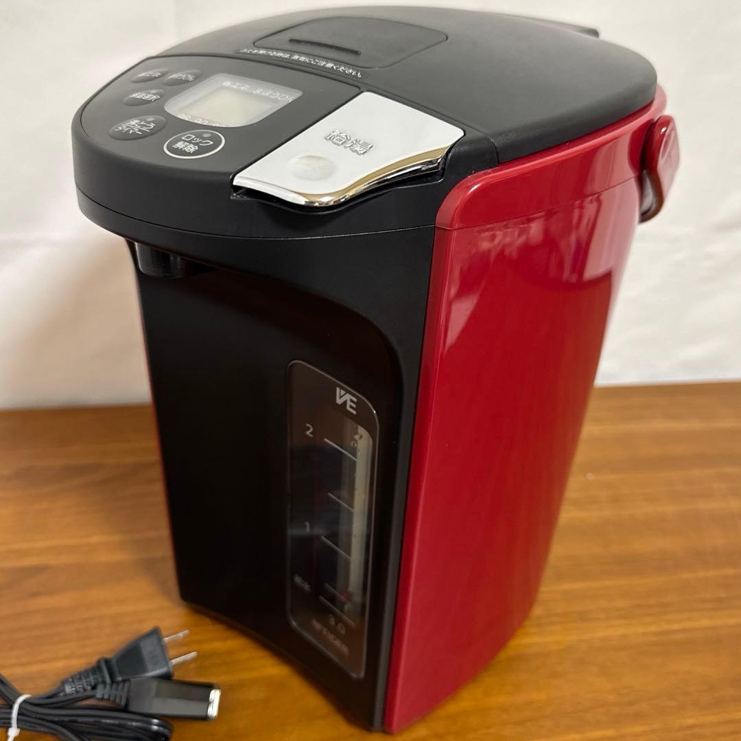 TIGER 電気ポット 3.0L 蒸気レス VE 電気 まほうびん とく子さん