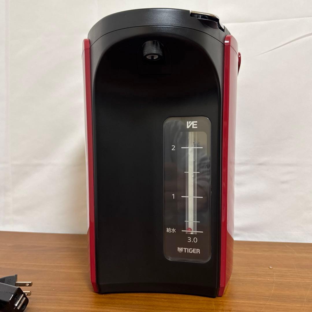 TIGER 電気ポット 3.0L 蒸気レス VE 電気 まほうびん とく子さん
