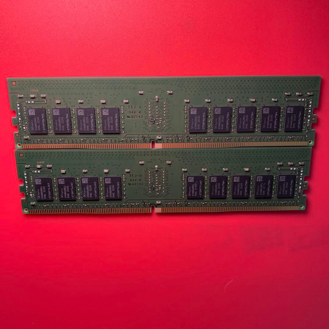 【動作品】キングストンDDR4 32GB PC4-2666V-RE4-13①