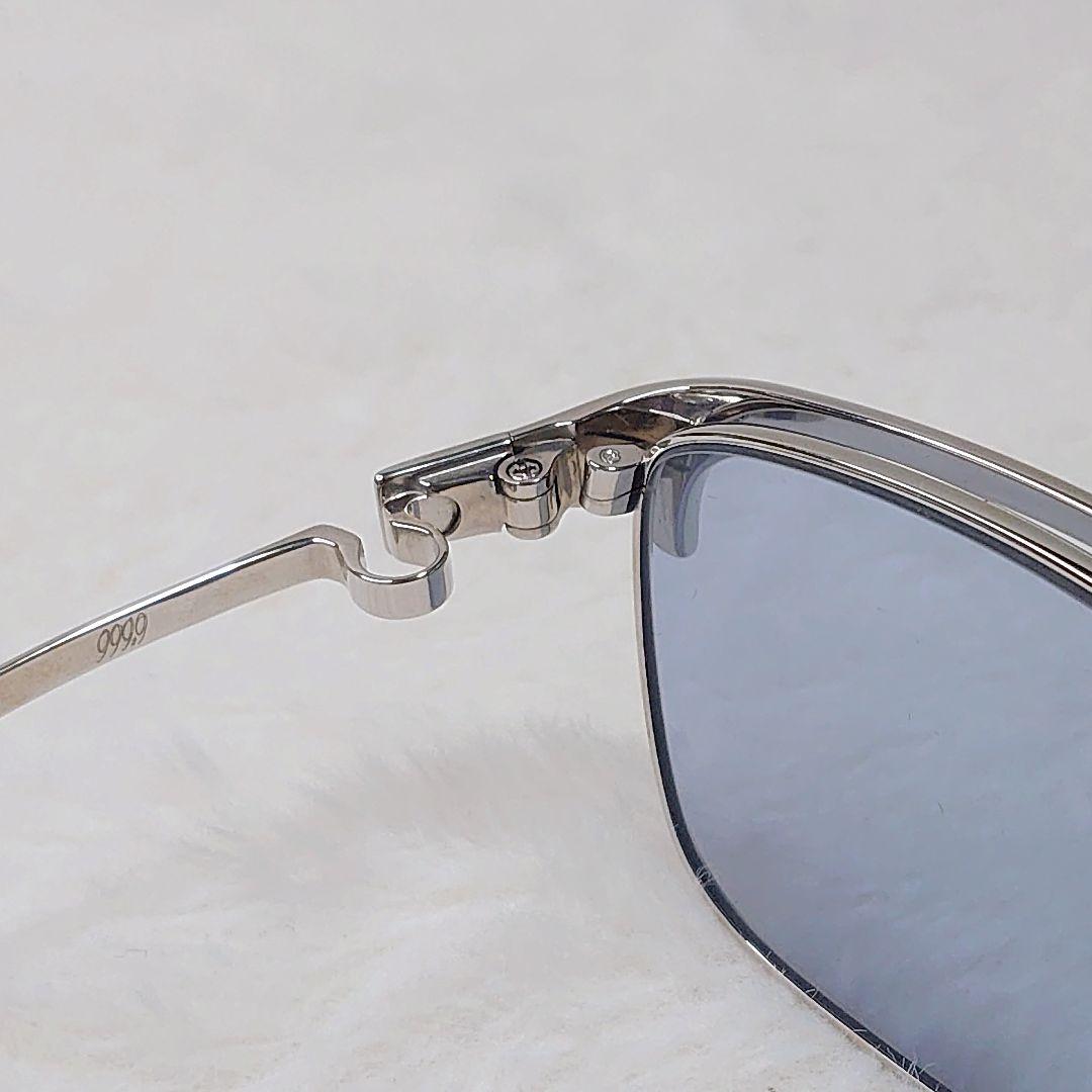 ✨美品✨999.9 S-122T シルバー sunglasses チタニウム