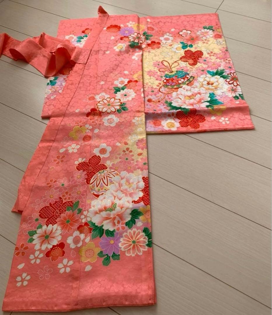 産着 祝着 お宮参り 女の子 ピンク　京美　美品