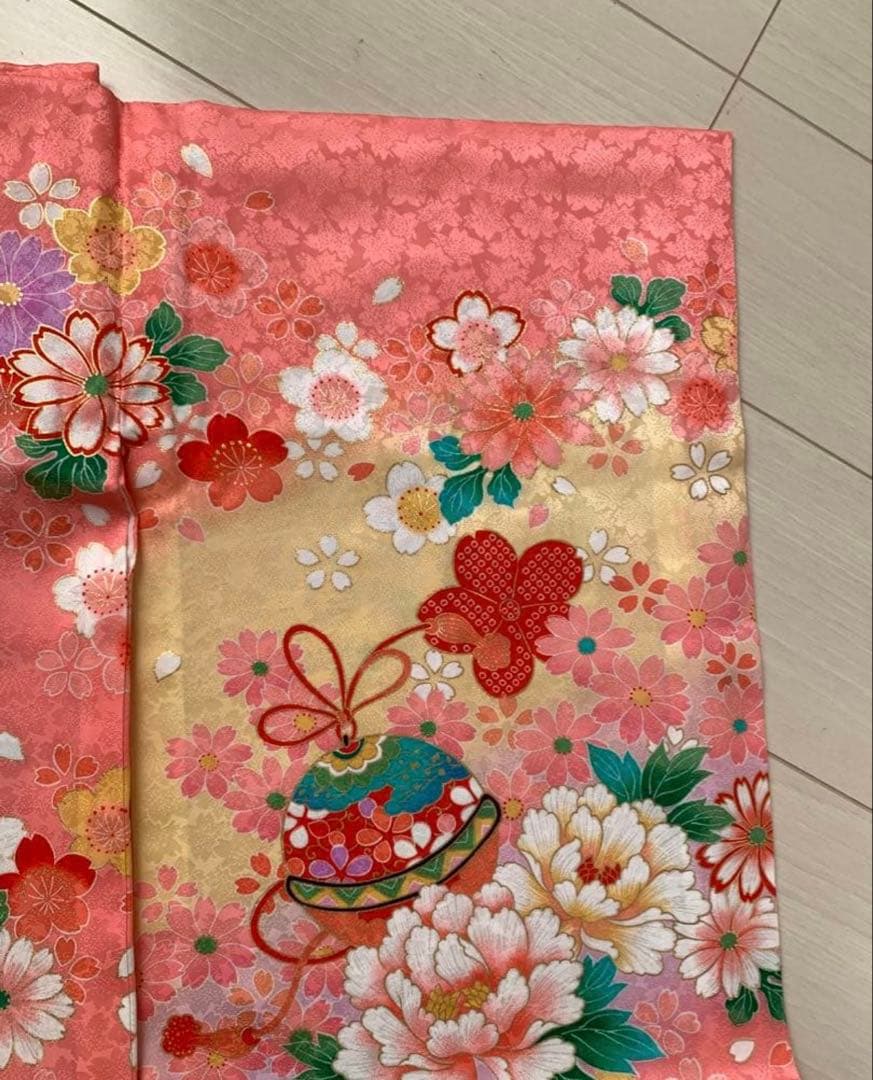 産着 祝着 お宮参り 女の子 ピンク　京美　美品