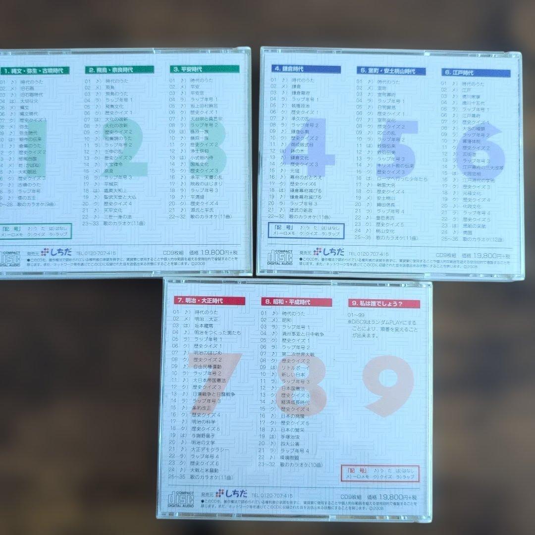七田式　れきし探訪　日本史編 CDセット 1〜9