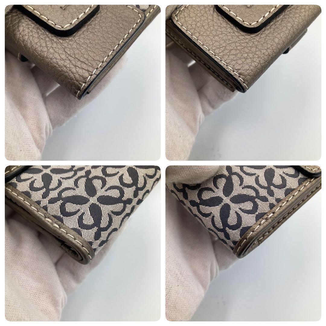 ！新品！　ロエベ　折り財布　アナグラム　付属品完備　13A