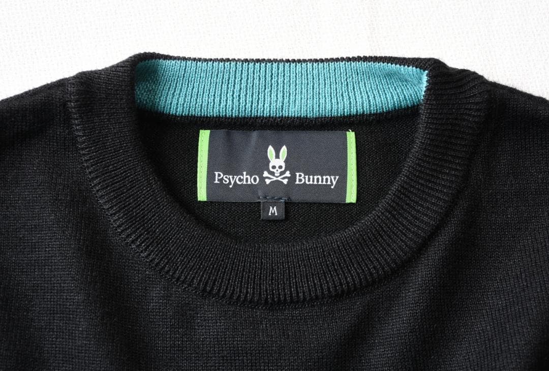 サイコバニー psycho bunny　日本製　アクリルウールニットセーターM