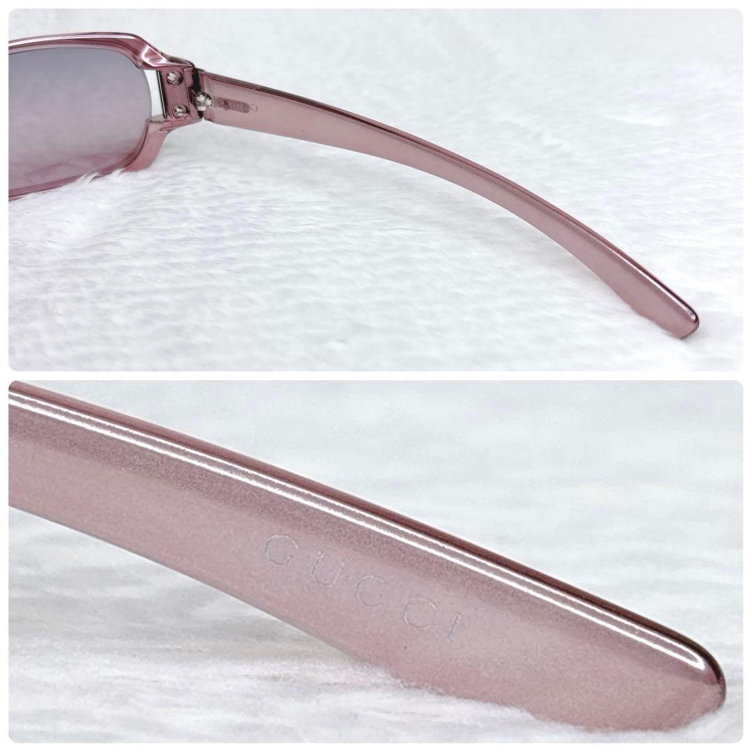 小物 GUCCI Sunglasses Pink Clear Frame GGLogo