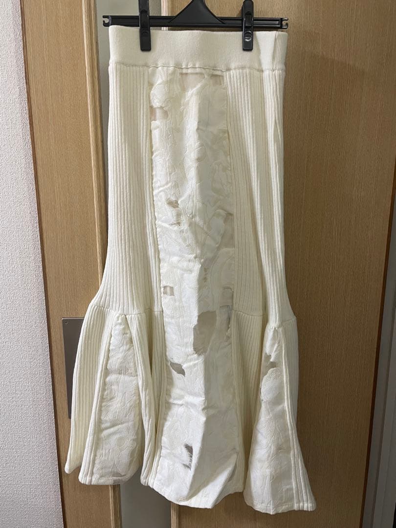 スカート Acka jacquard knit skirt