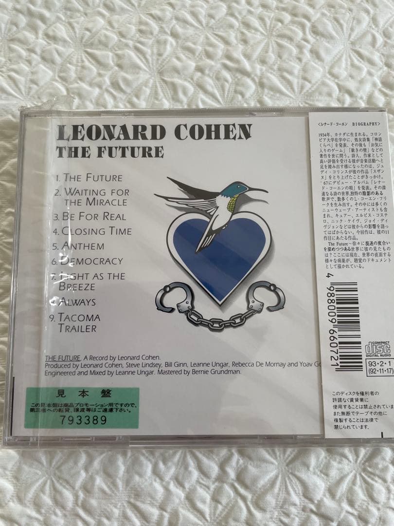 洋楽 LEONARD COHEN/THE FUTURE/Sealed/SRCS6607