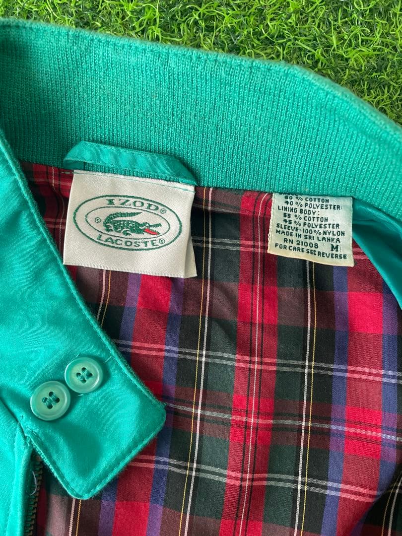 80s IZOD LACOSTE グリーン スイングトップ M USA古着