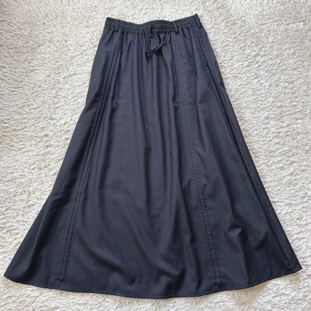 美品　not conventionalドローストリングスカート　変形　ギャザー