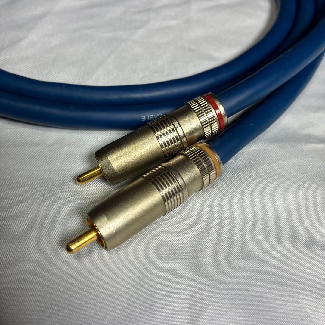 ACCUPHASE RCAケーブル 1m 2本金メッキコネクタ 青