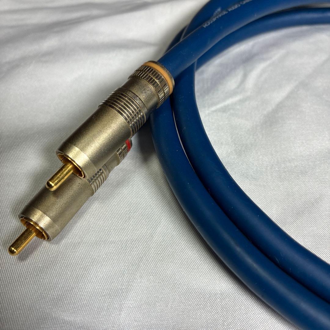 ACCUPHASE RCAケーブル 1m 2本金メッキコネクタ 青