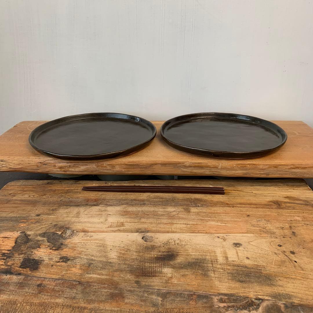 oraf♡　新品　陶器　陶芸作家　プレート皿2枚　22