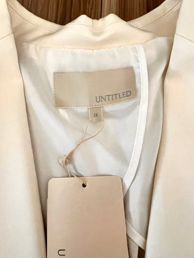 新品•未使用)UNTITLED アイボリー テーラードジャケット 未使用タグ付き