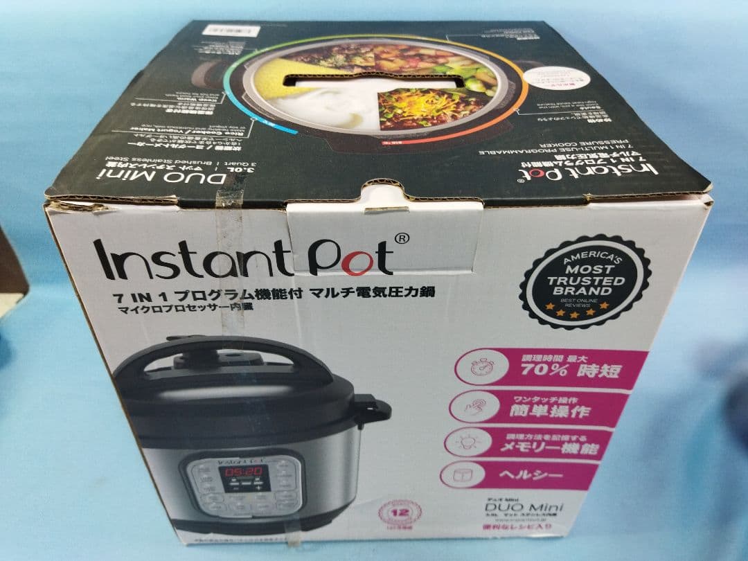 Instant Pot Duo Mini 家庭用　圧力がま マルチ電気圧力鍋