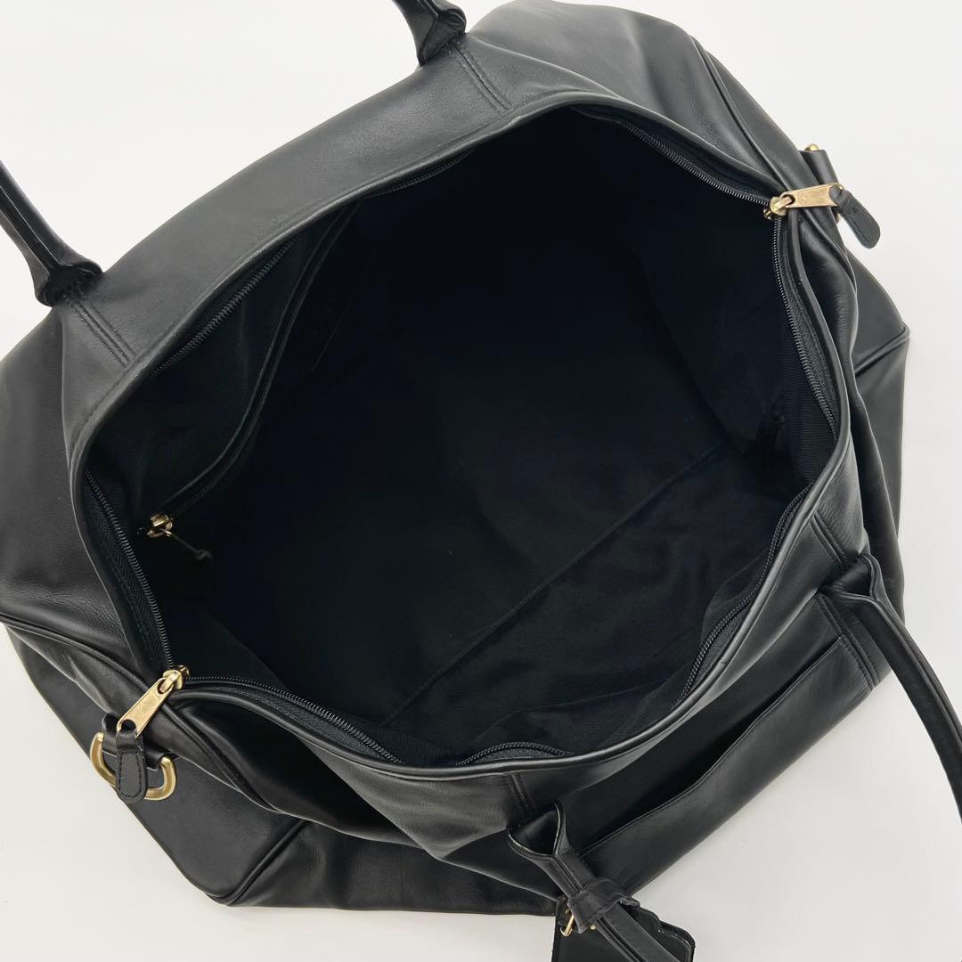 COACH ボストンバッグ 2way レザー 大容量 レクサス コラボ ブラック