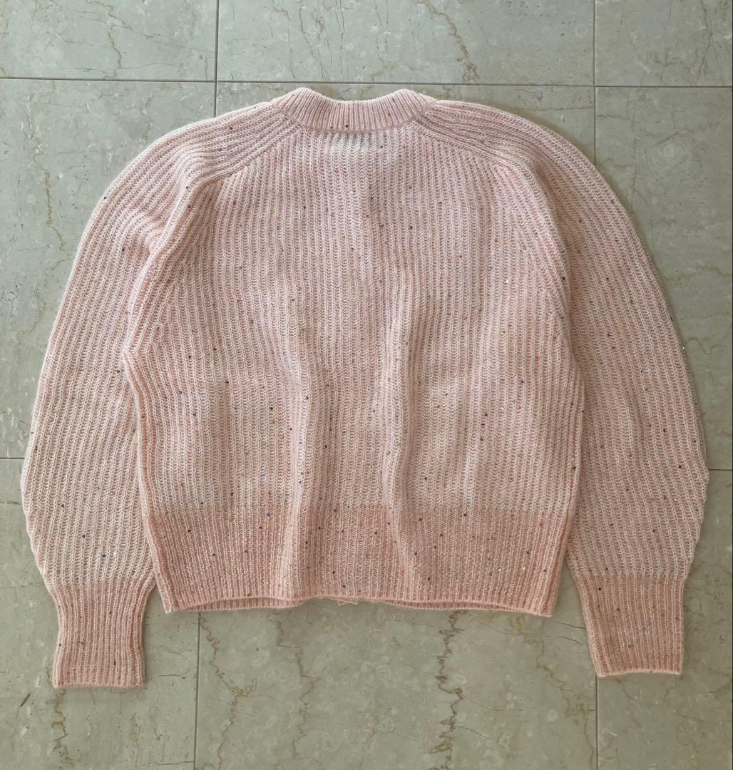 UNITED ARROWS フラワー スパンコール カーディガン