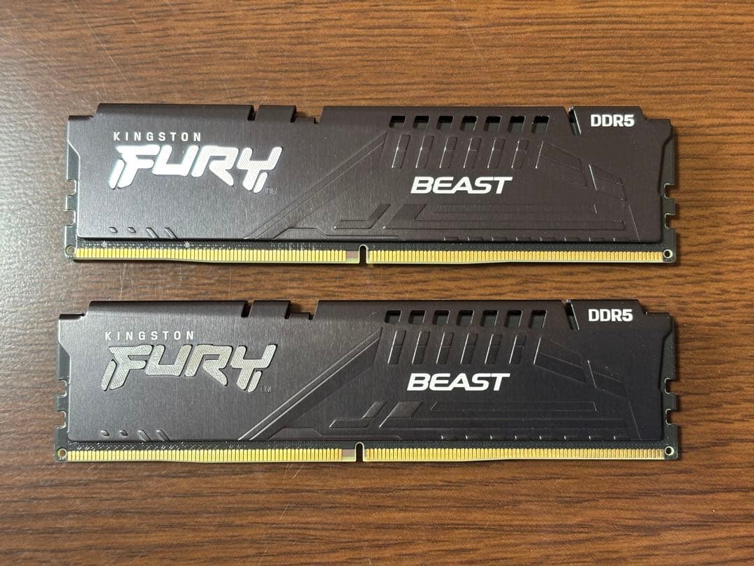 メモリー Kingston FURY Beast DDR5-5200MT/s 2x16GB