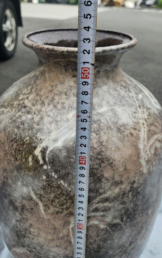 ドイツ ルシャ Ruscha 陶器 花瓶 ヴィンテージ 約51x30 美しい釉薬