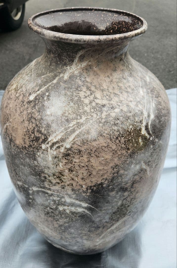 ドイツ ルシャ Ruscha 陶器 花瓶 ヴィンテージ 約51x30 美しい釉薬