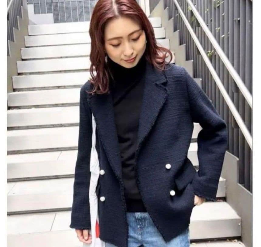 Spick&Span パール付きジャケット