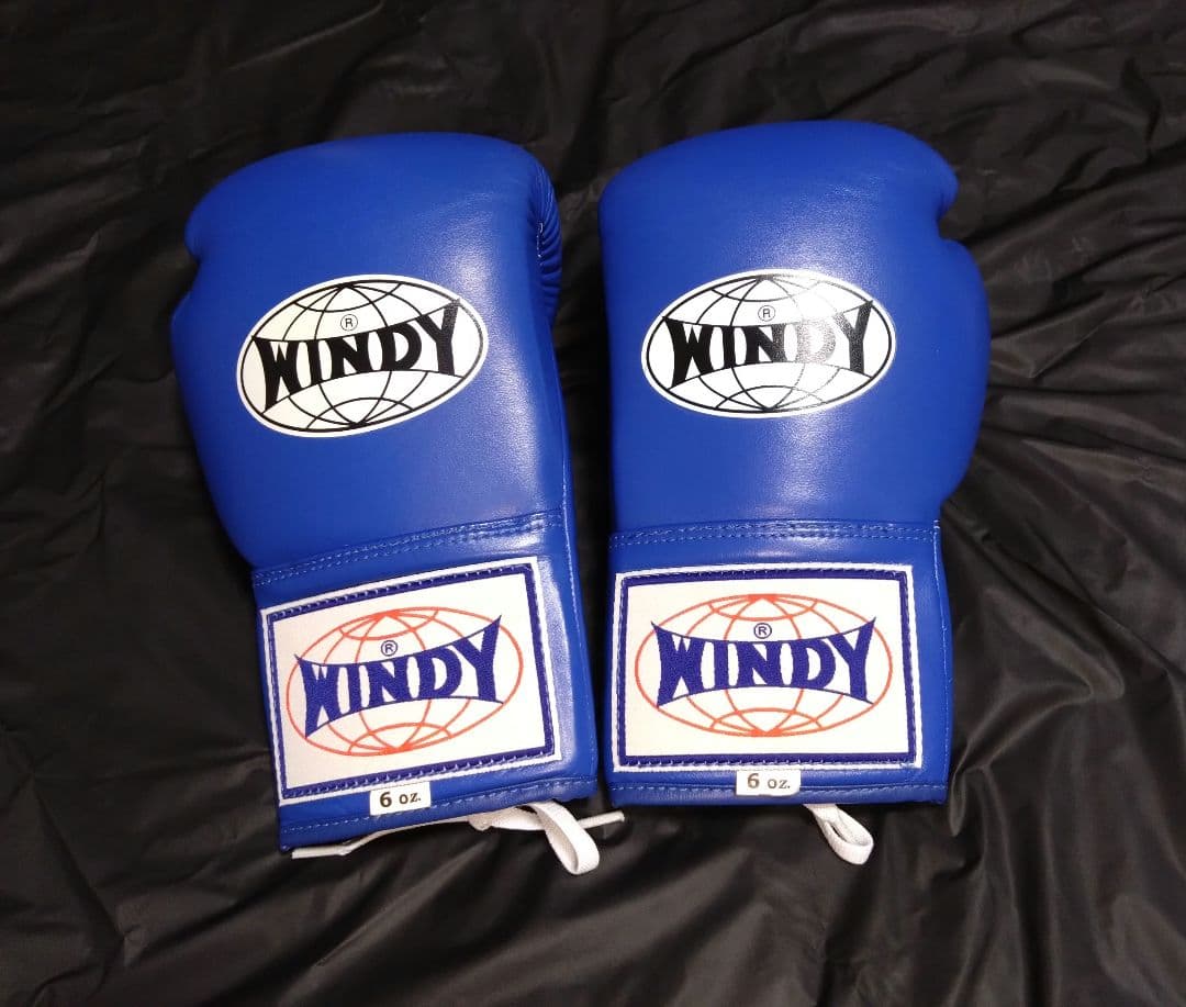 WINDY ボクシンググローブ 6oz 青