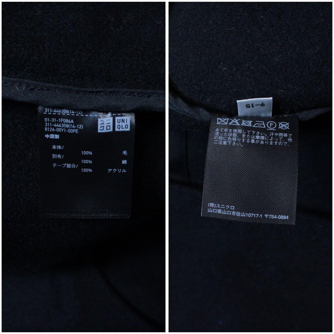 極美品 UNIQLO +J ウールオーバーサイズダッフルコート ブラック 黒 M