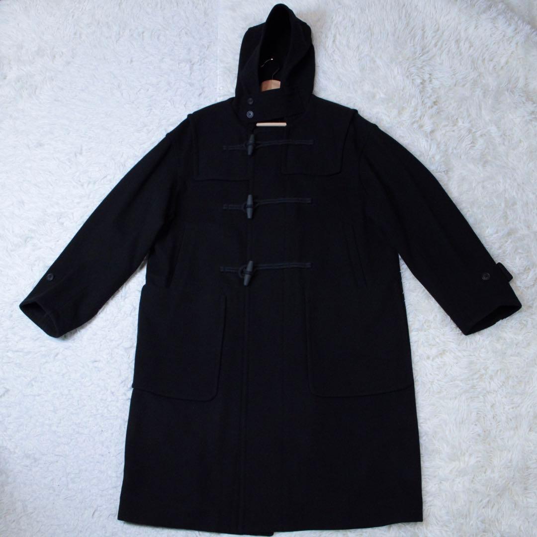 極美品 UNIQLO +J ウールオーバーサイズダッフルコート ブラック 黒 M