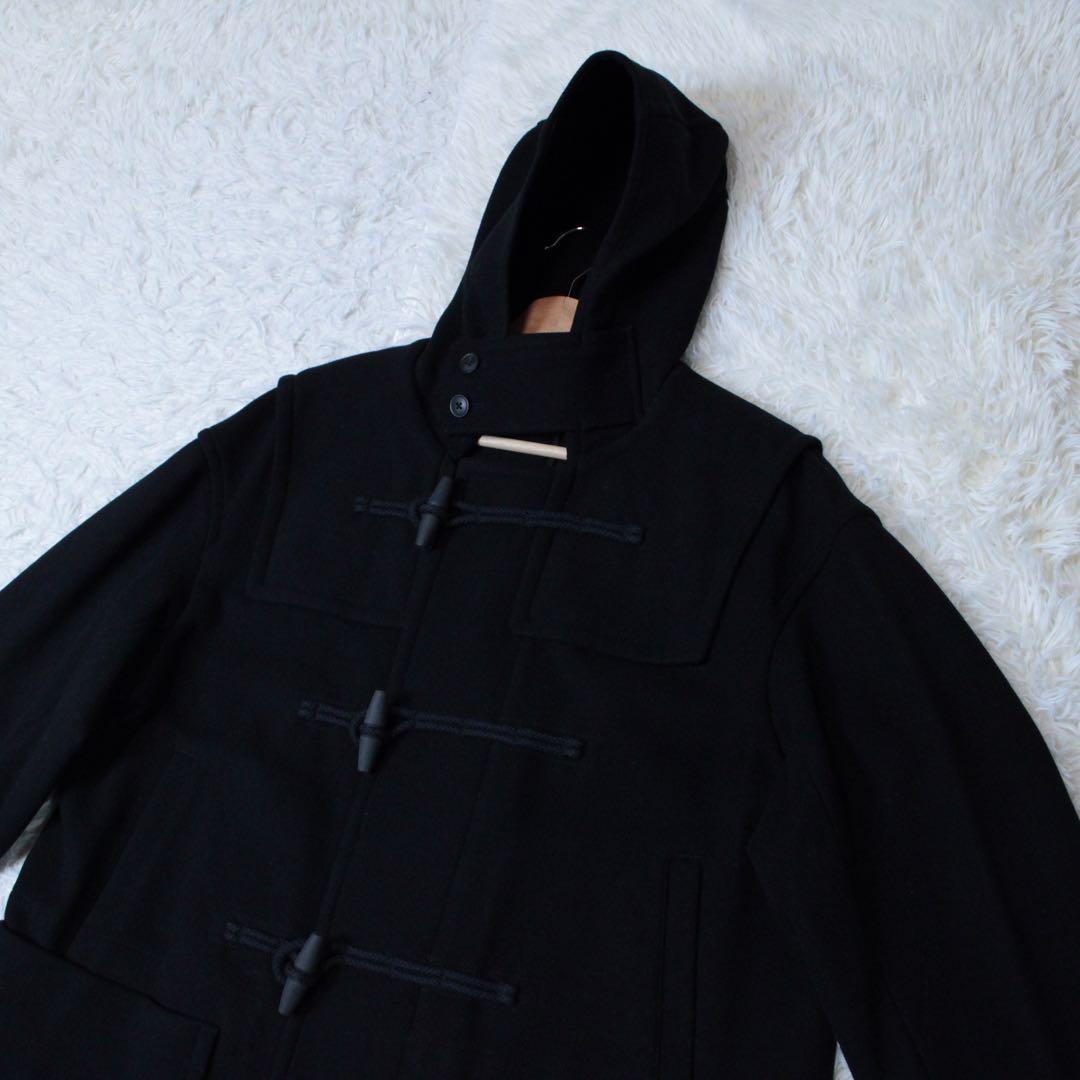 極美品 UNIQLO +J ウールオーバーサイズダッフルコート ブラック 黒 M