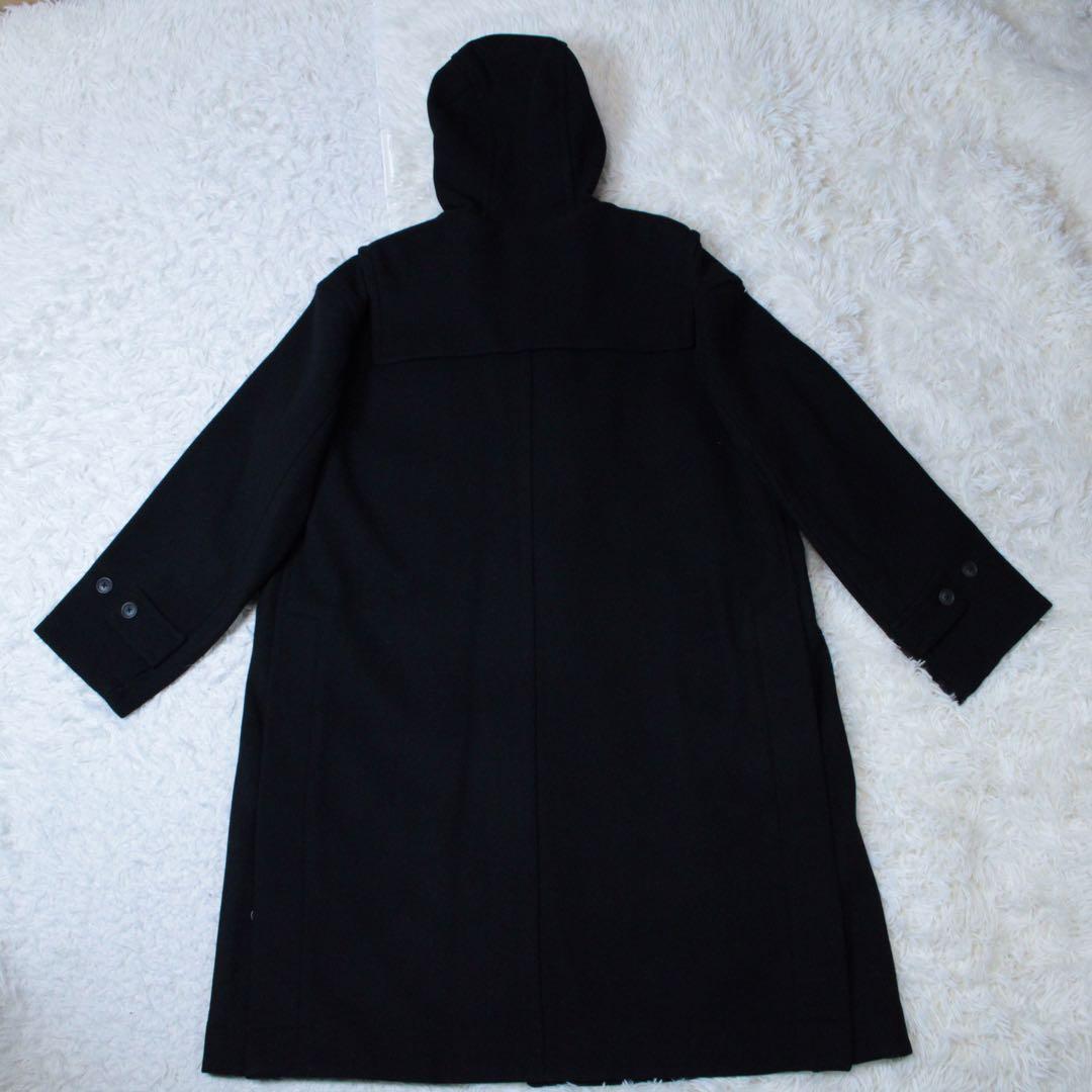 極美品 UNIQLO +J ウールオーバーサイズダッフルコート ブラック 黒 M