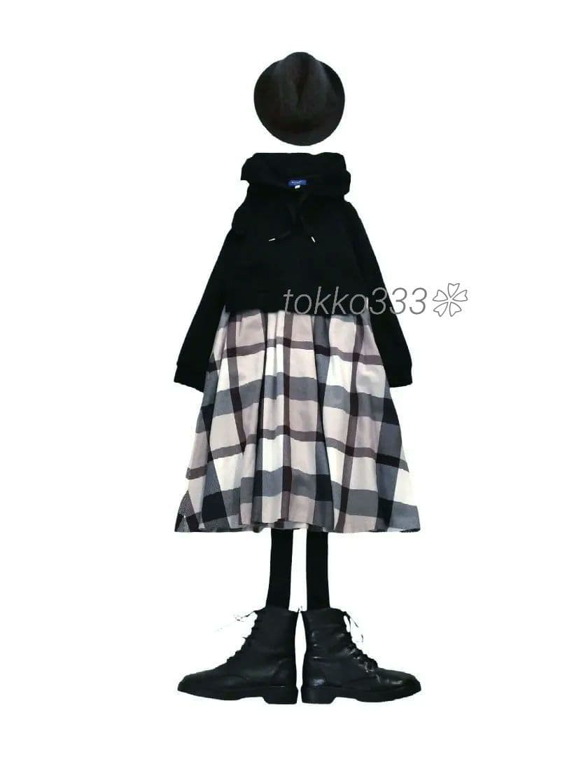BLUE LABEL CRESTBRIDGE✨️チェックブライトカルゼワンピース