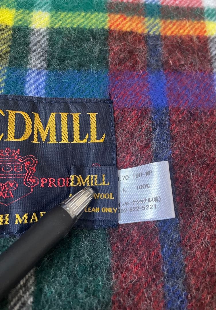 新品未使用タグ付きTWEEDMILL 70x190cm