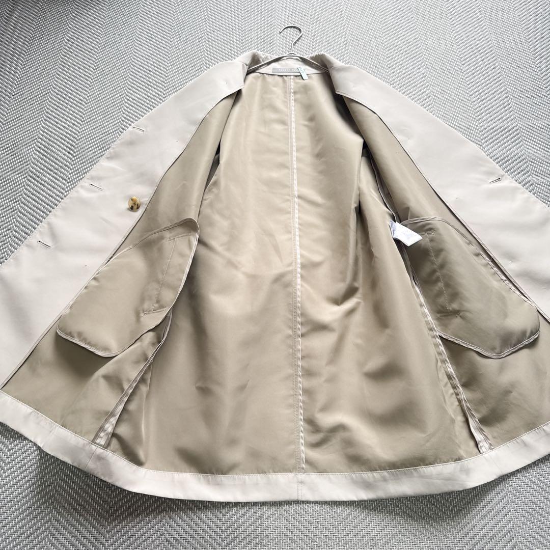 美品 theory luxe ダブルブレスト トレンチコート バックベルト 40